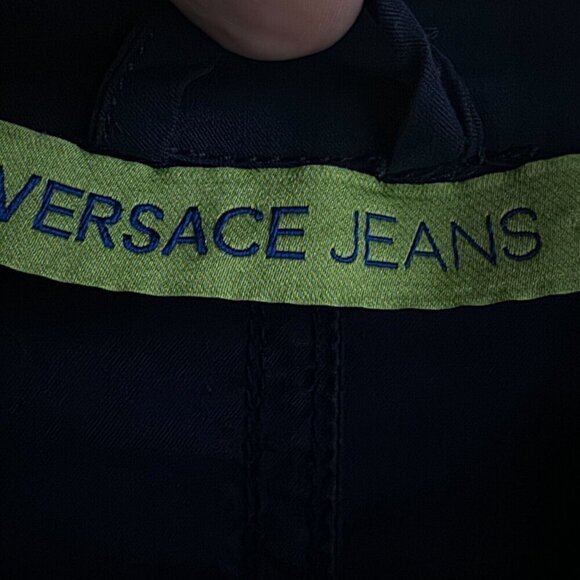 Versace Jeans Navy Blue Cotton Casual Jacket L - Picture 7 of 16